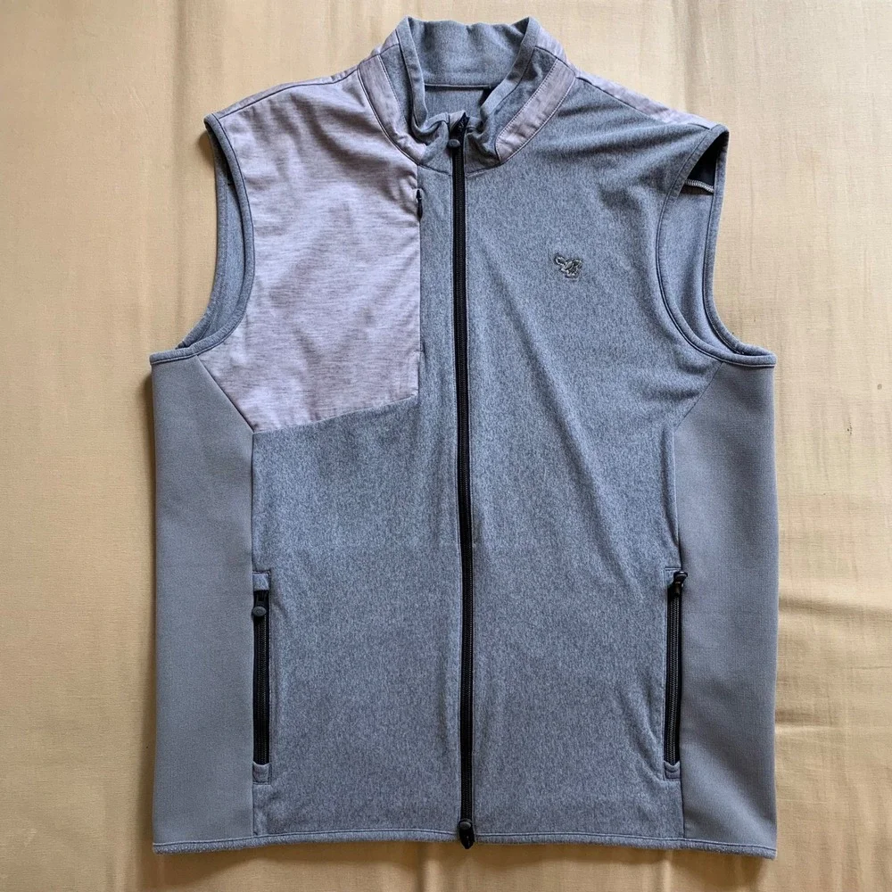 GREYSON Comanche Hybrid Vest Mens M Golf Pockets Logo Nylon‎ Stretch Lightweight